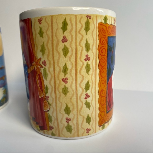 Cat Christmas Mugs Set Of 2 Santa Coffee Holiday Mug Cypress Point Trading Co - Picture 8 of 16